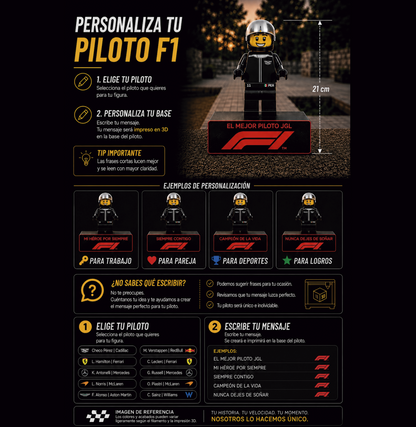 Piloto F1 Personalizado